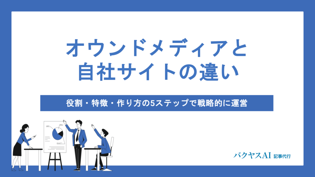 オウンドメディアと自社サイトの違いを徹底比較｜作り方から運営成功のポイントまで解説