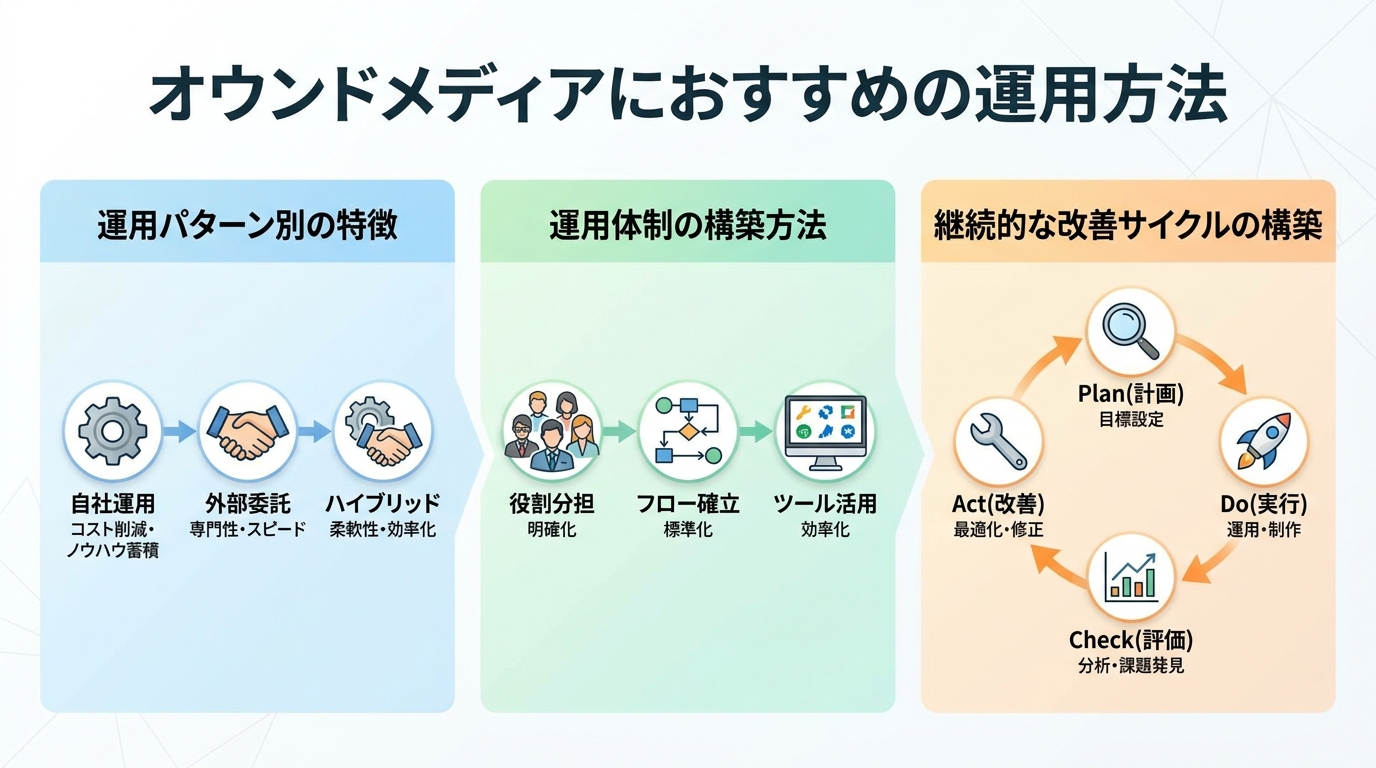 オウンドメディアにおすすめの運用方法