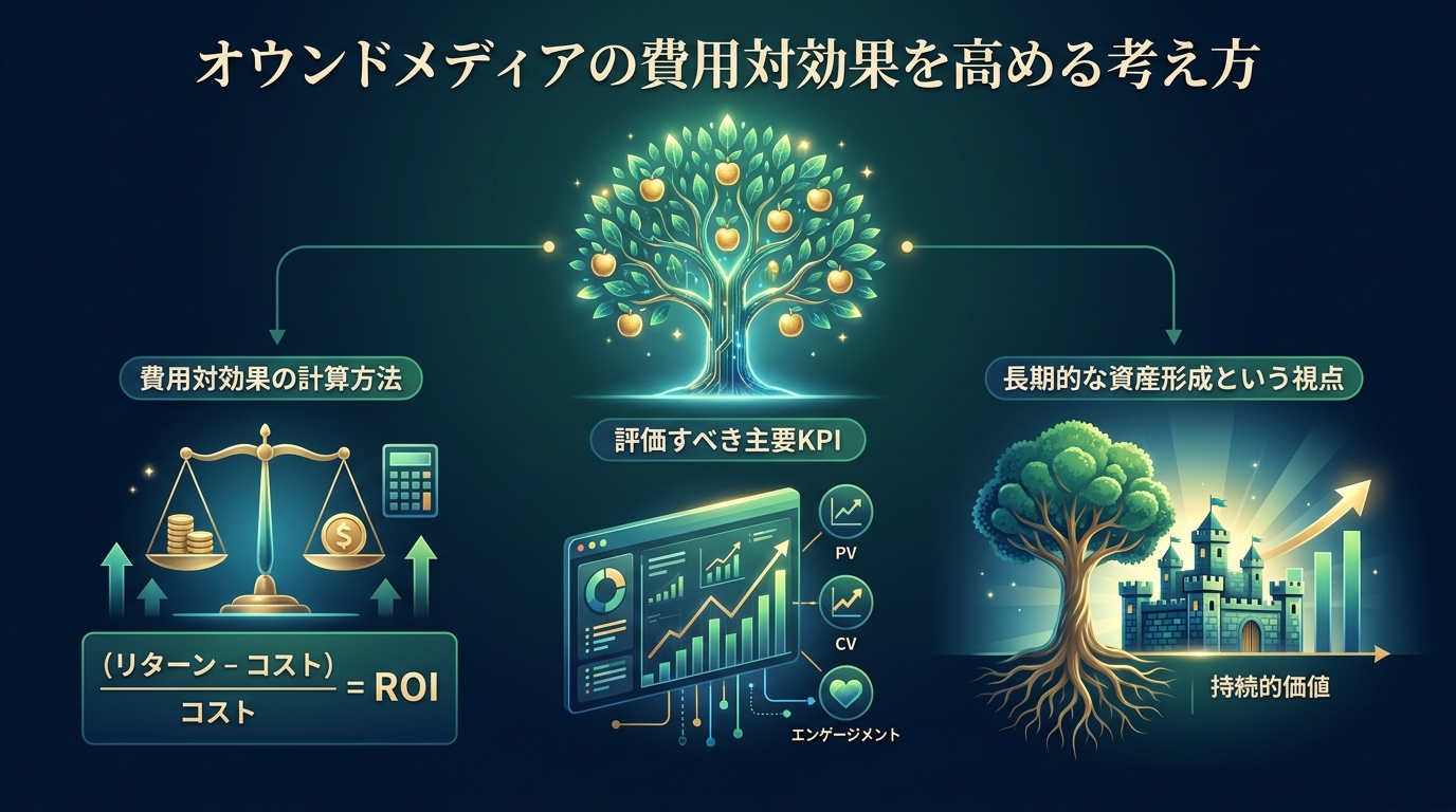 オウンドメディアの費用対効果を高める考え方