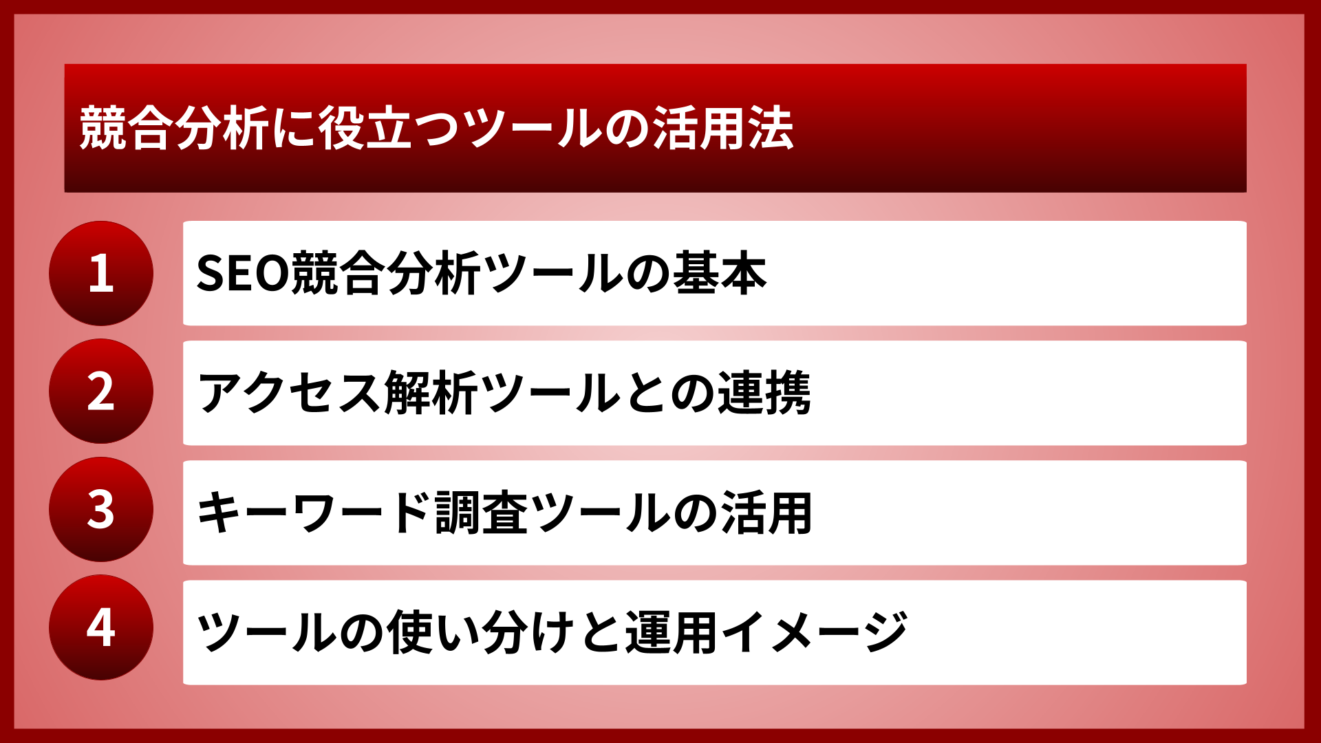 競合分析に役立つツールの活用法