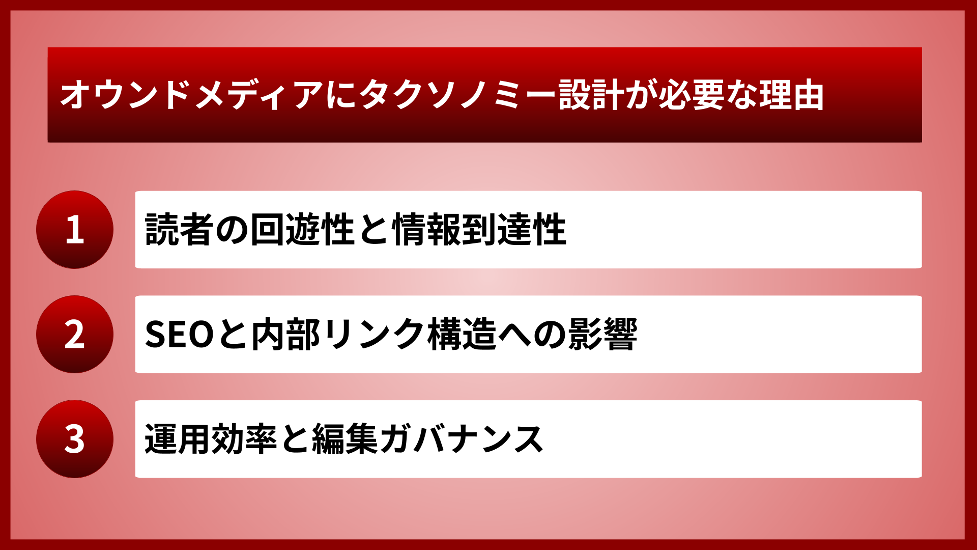 オウンドメディアにタクソノミー設計が必要な理由