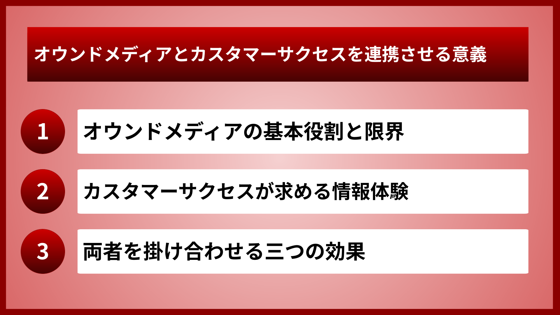 オウンドメディアとカスタマーサクセスを連携させる意義