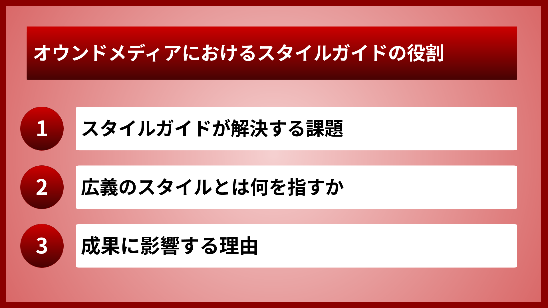 オウンドメディアにおけるスタイルガイドの役割