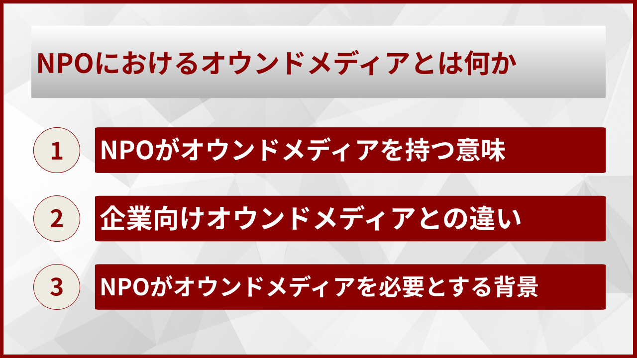 NPOにおけるオウンドメディアとは何か