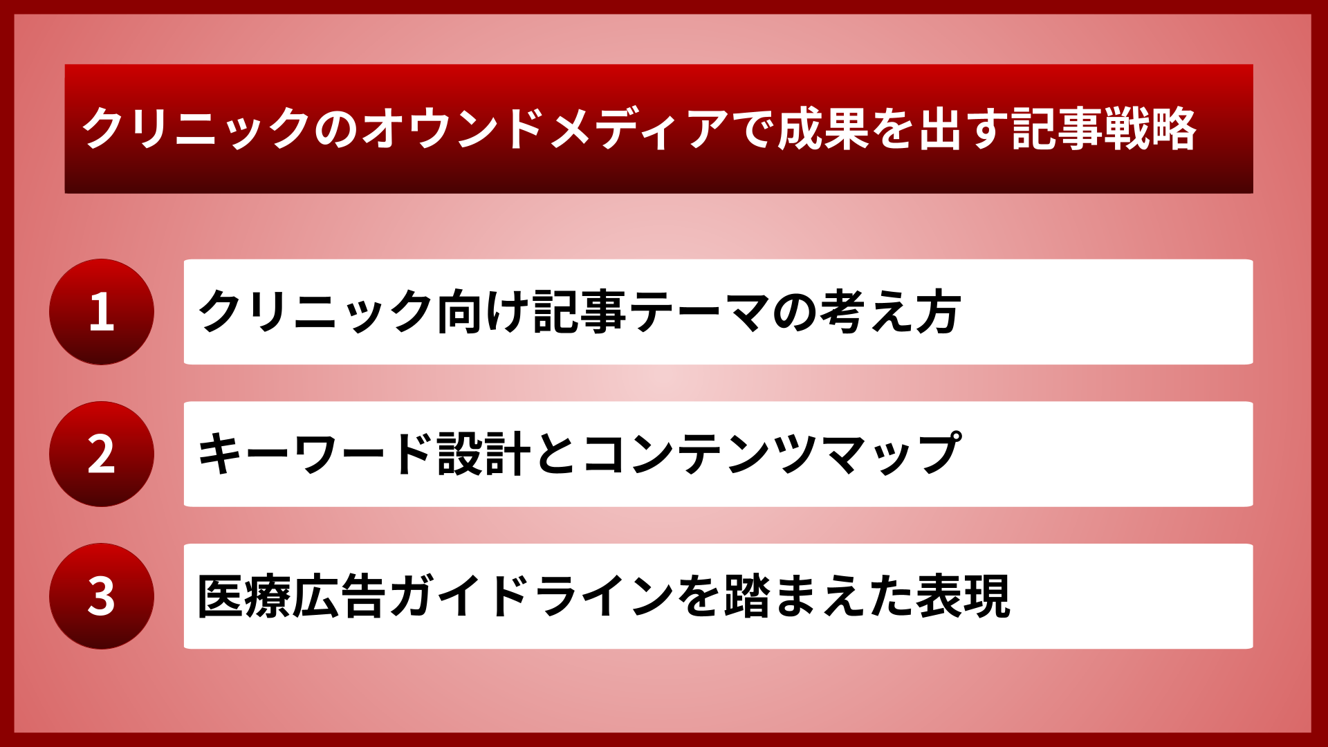 クリニックのオウンドメディアで成果を出す記事戦略