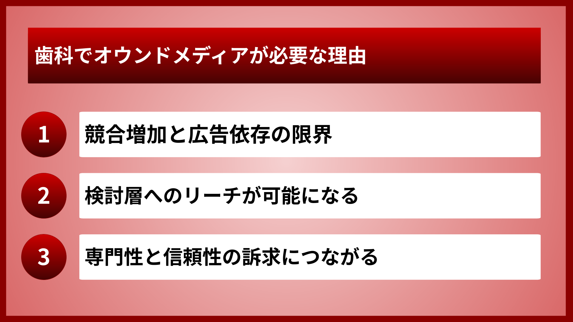 歯科でオウンドメディアが必要な理由