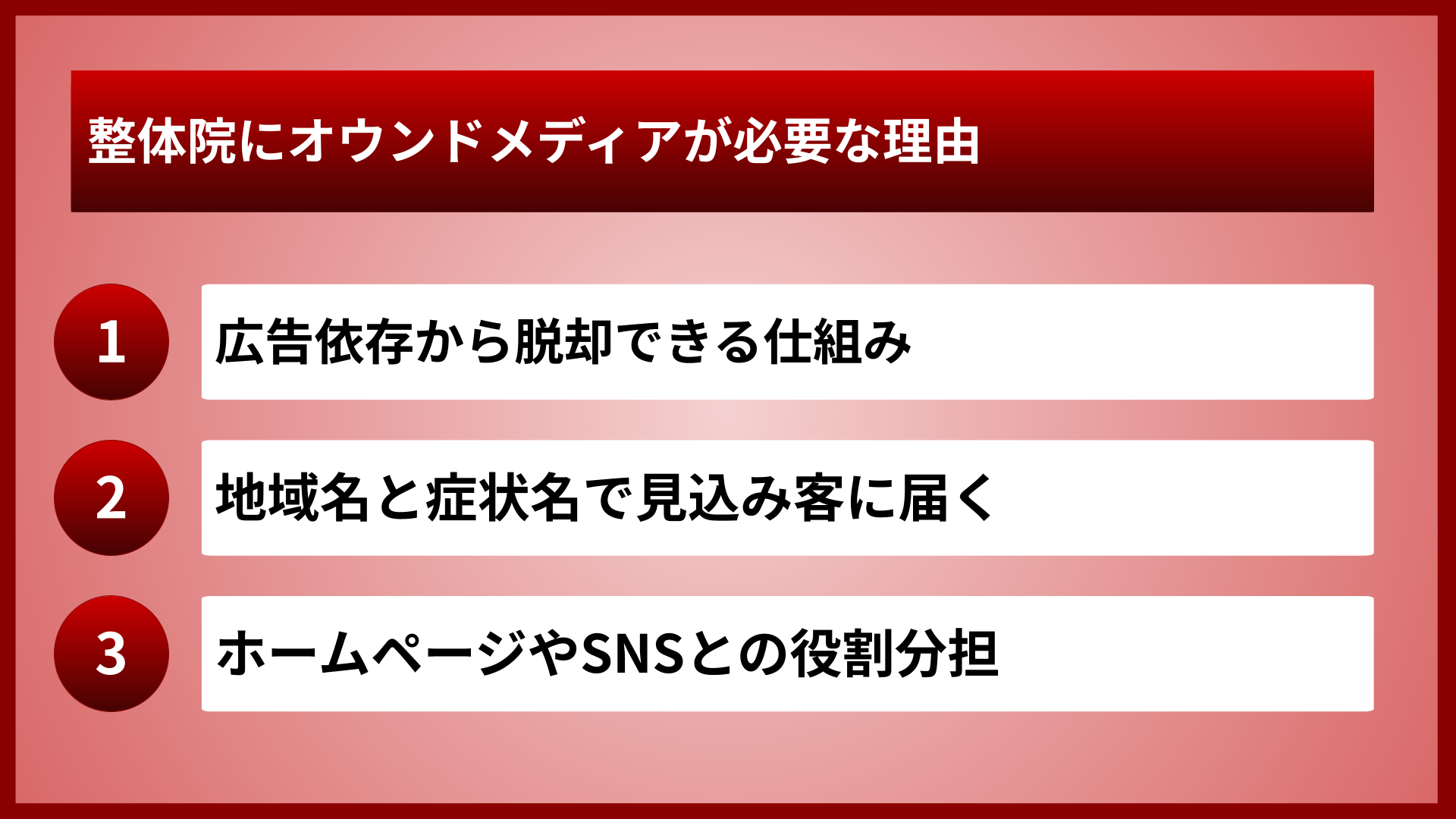 整体院にオウンドメディアが必要な理由