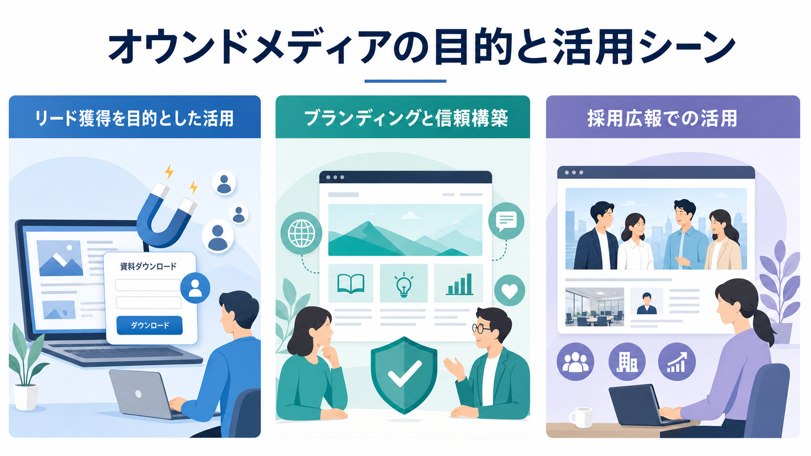 オウンドメディアの目的と活用シーン