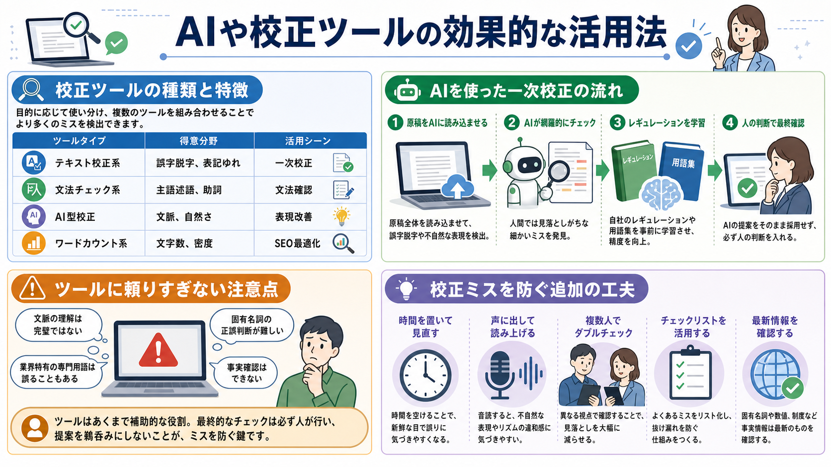 AIや校正ツールの効果的な活用法