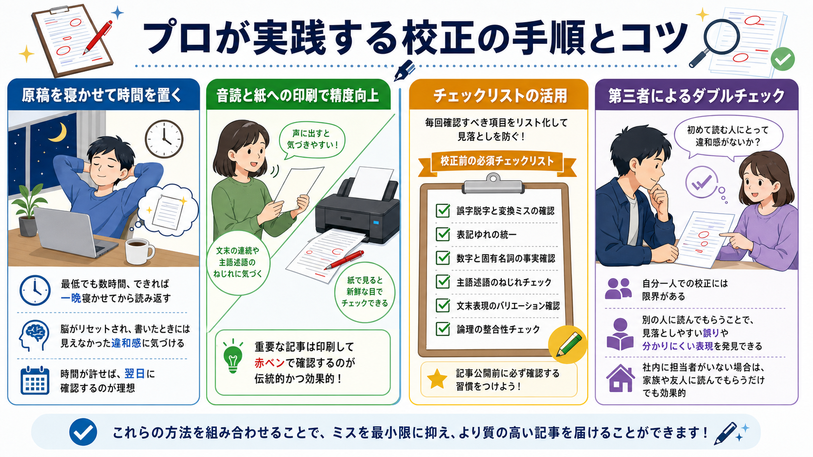 プロが実践する校正の手順とコツ