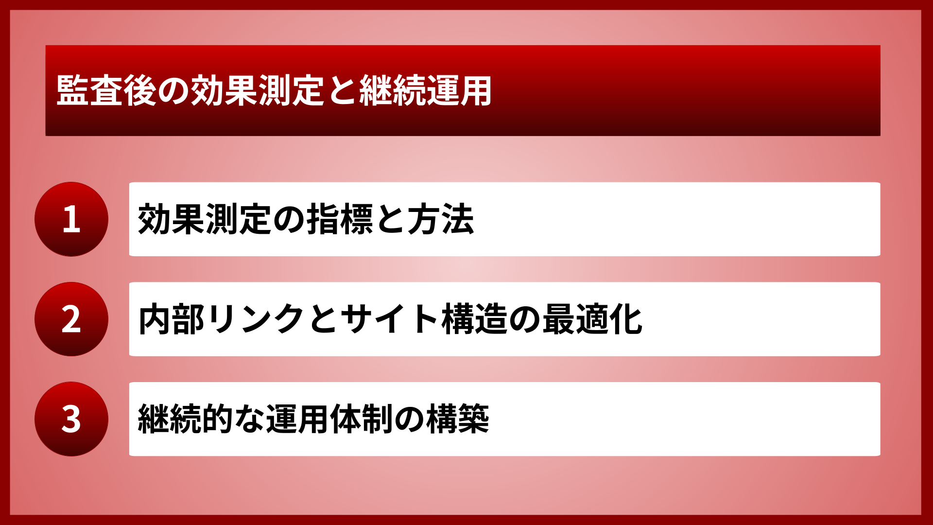 監査後の効果測定と継続運用