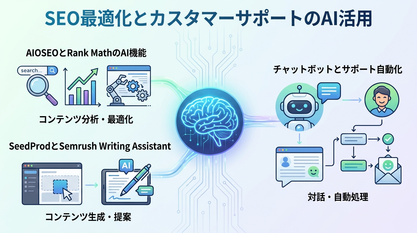 SEO最適化とカスタマーサポートのAI活用