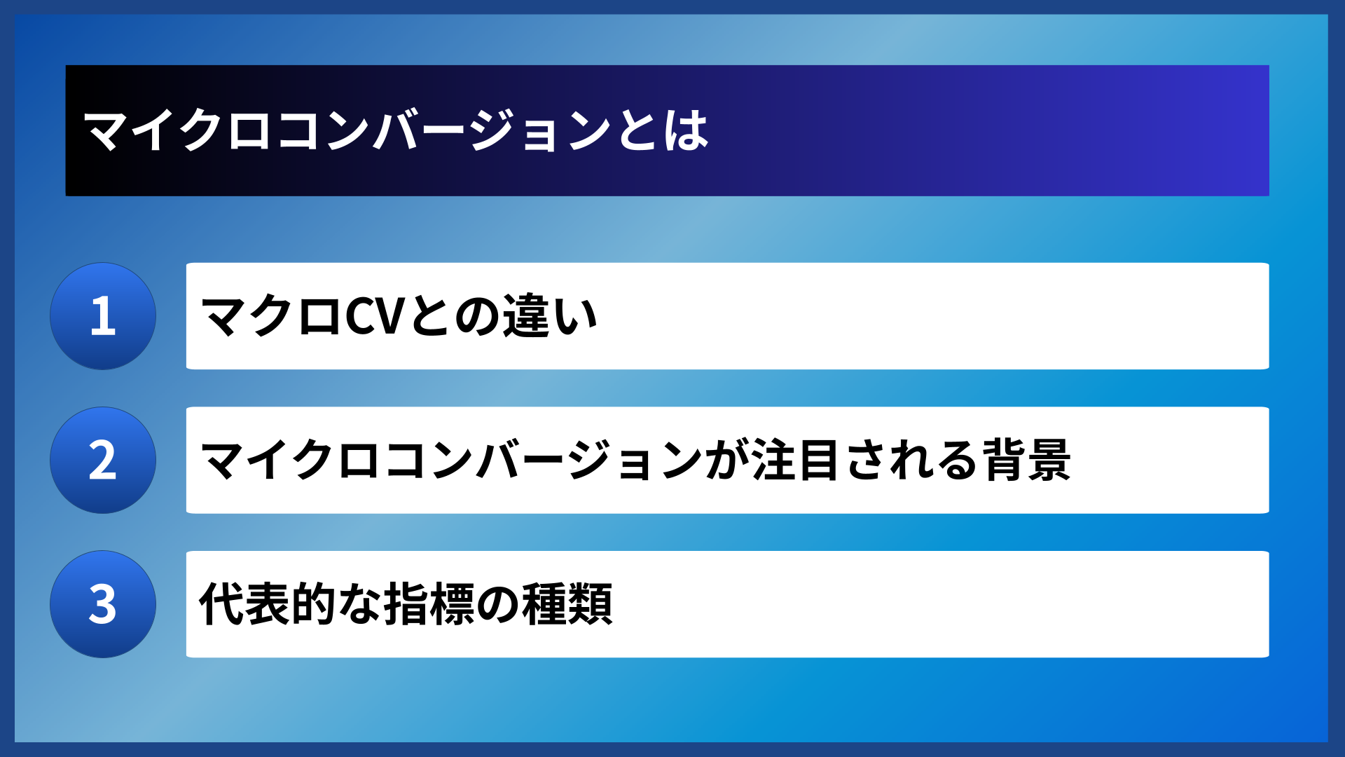 マイクロコンバージョンとは