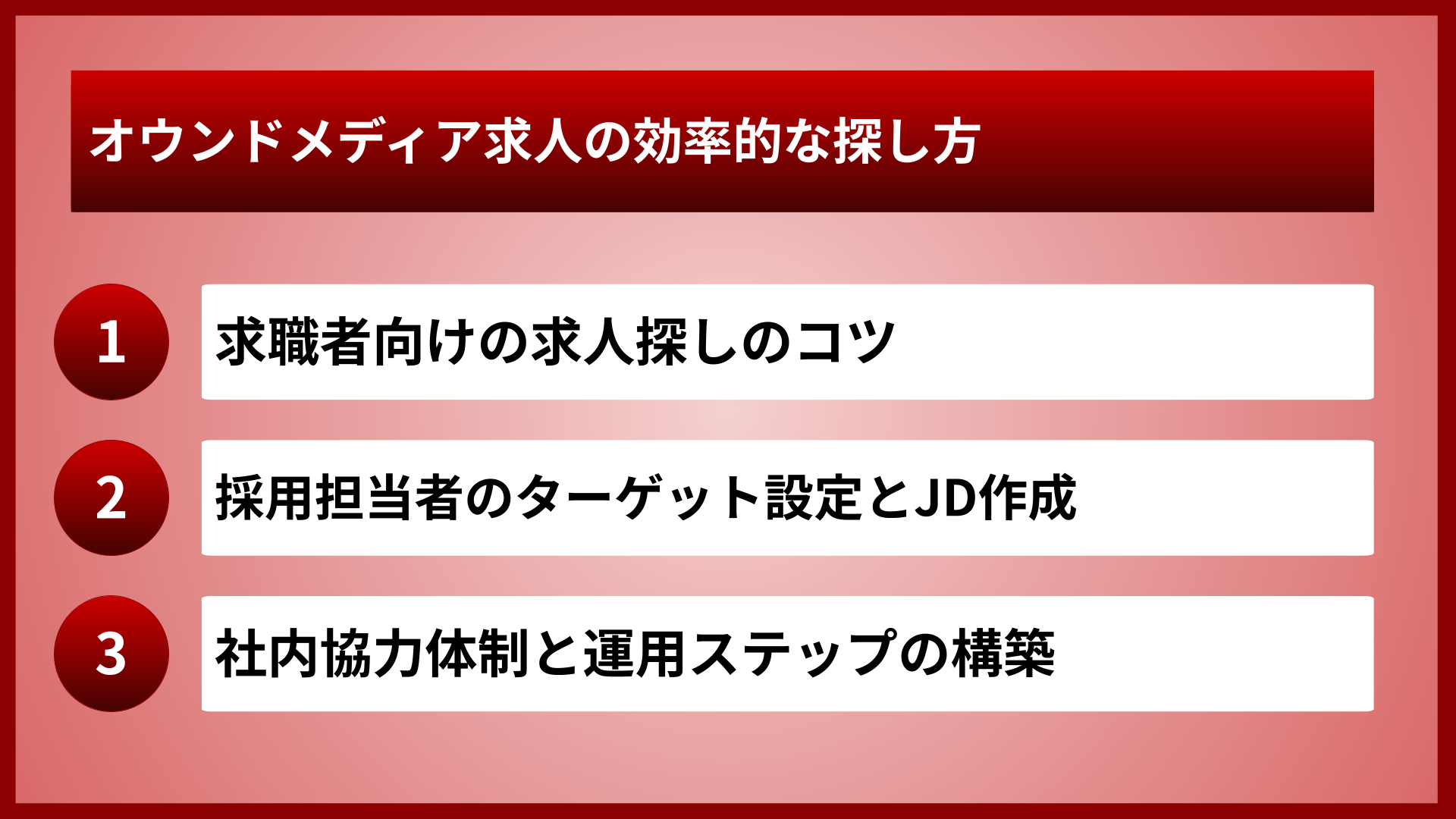 オウンドメディア求人の効率的な探し方