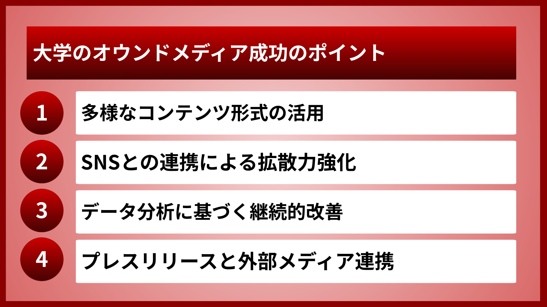 大学のオウンドメディア成功のポイント