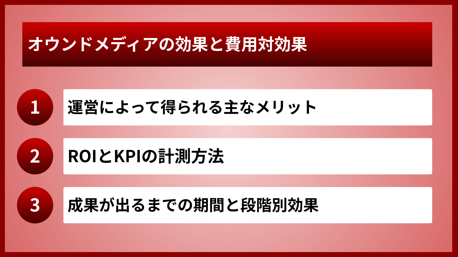 オウンドメディアの効果と費用対効果