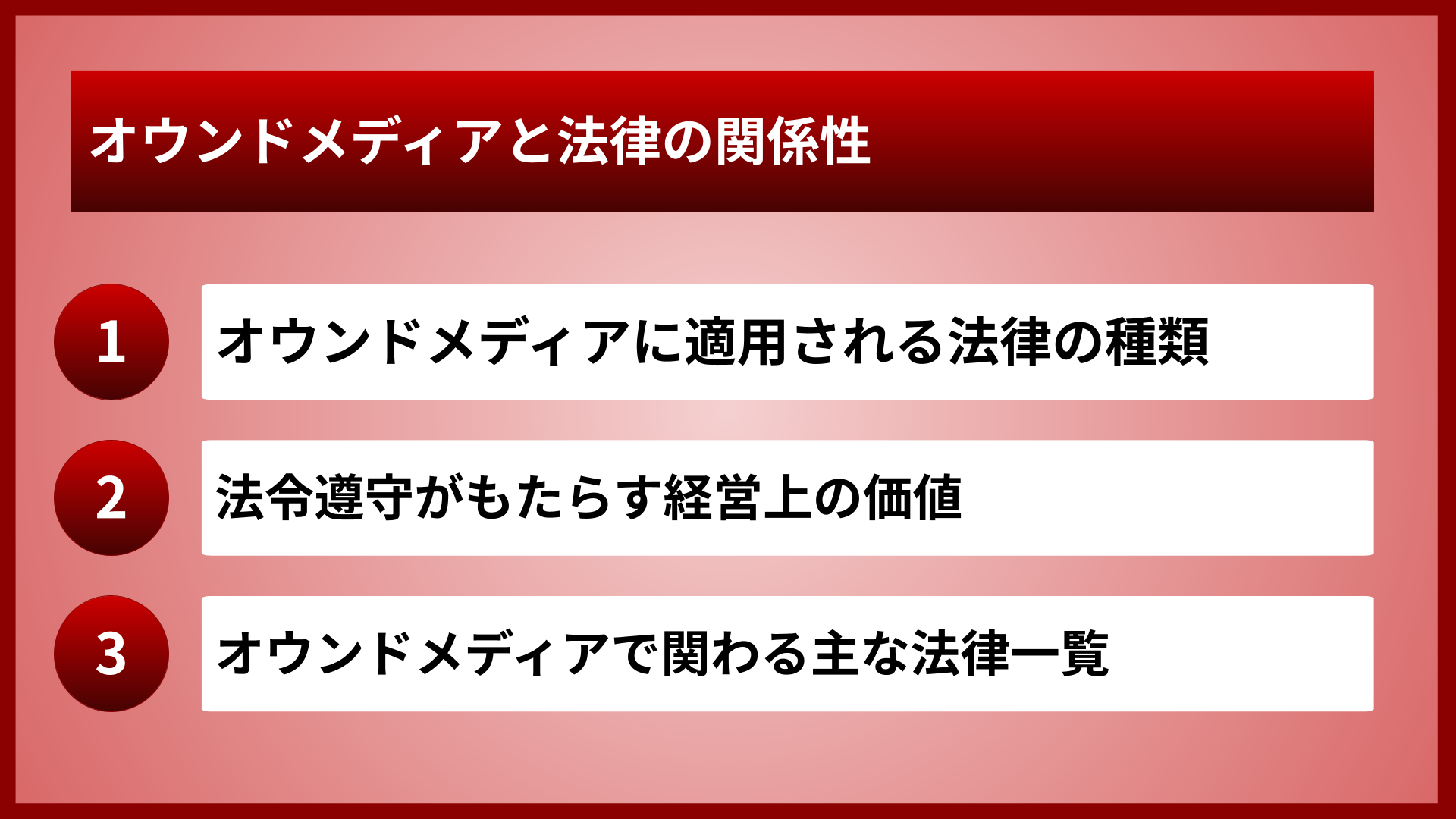オウンドメディアと法律の関係性