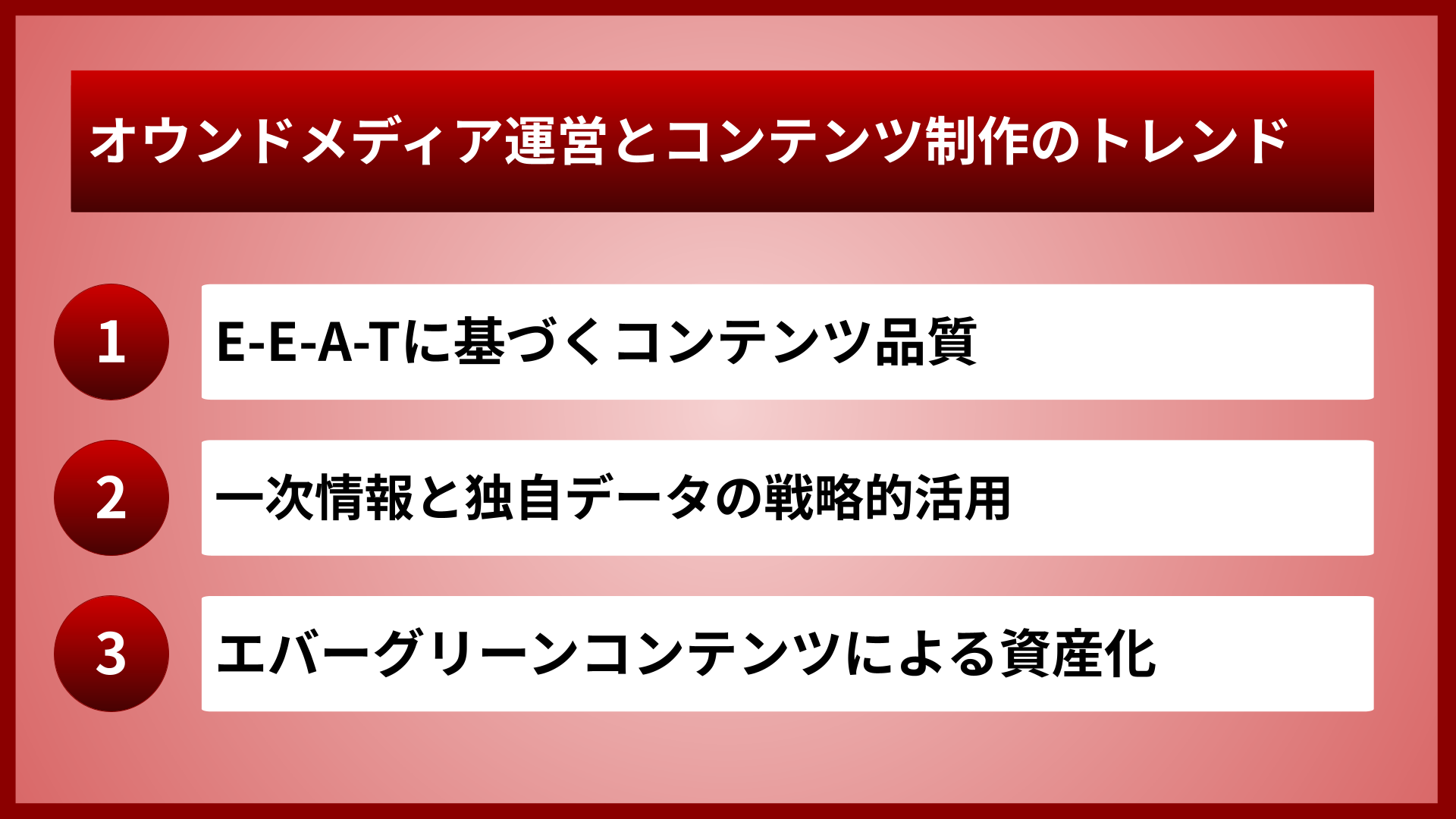 オウンドメディア運営とコンテンツ制作のトレンド