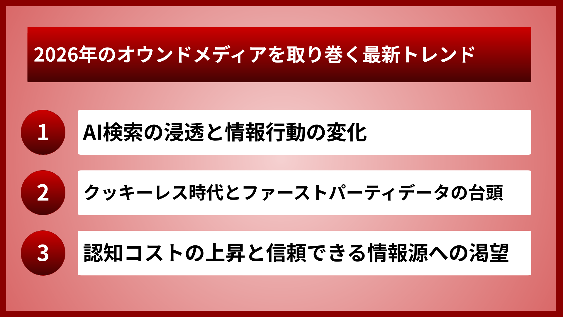 2026年のオウンドメディアを取り巻く最新トレンド
