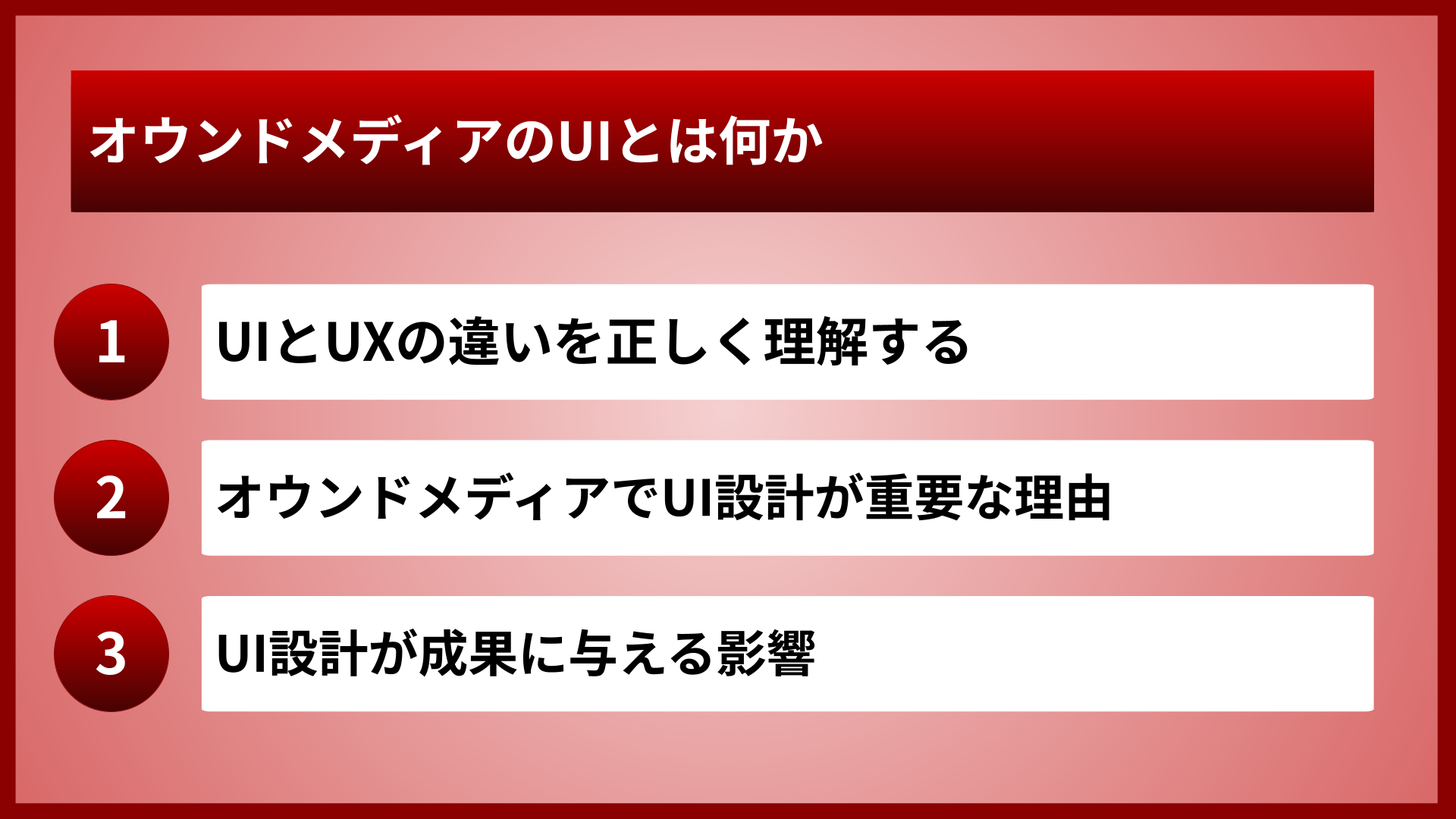 オウンドメディアのUIとは何か